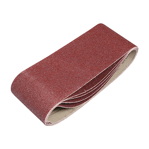 TIMCO Sanding Belts 120 Grit Red - 75 x 457mm - Image