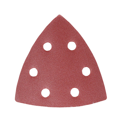TIMCO Delta Sanding Pads 180 Grit Red - 95 x 95mm - Image