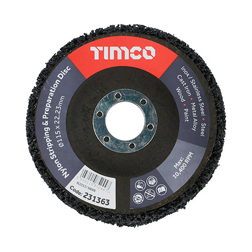 TIMCO Nylon Stripping & Preparation Disc - 115 x 22.23 - Image