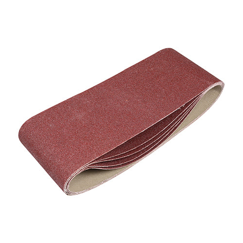 TIMCO Sanding Belts 120 Grit Red - 100 x 610mm - Image