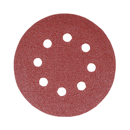 TIMCO Random Orbital Sanding Discs 120 Grit Red - 125mm - Image