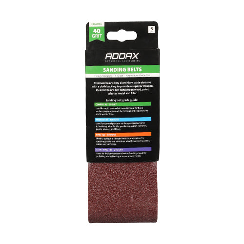 TIMCO Sanding Belts 40 Grit Red - 75 x 457mm - Image