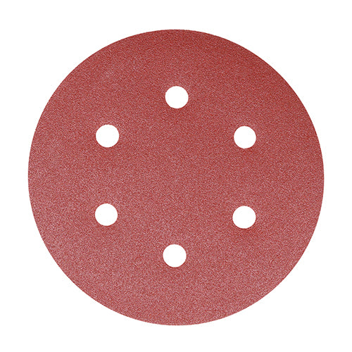 TIMCO Random Orbital Sanding Discs 180 Grit Red - 150mm - Image
