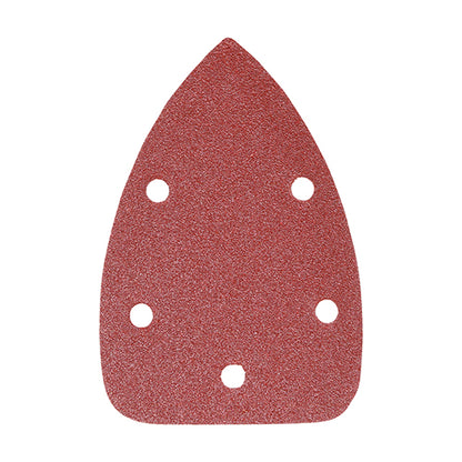 TIMCO Detail Sanding Pads 80 Grit Red - 95 x 136mm - Image