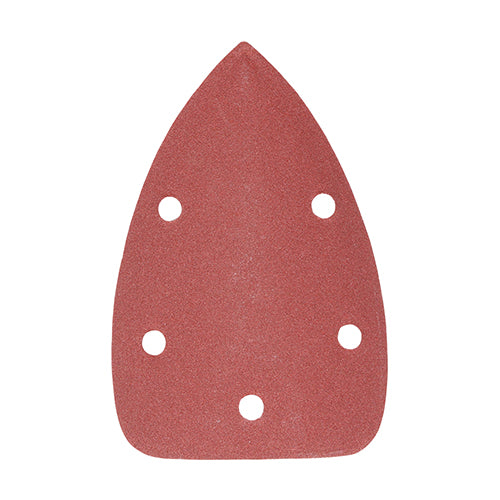 TIMCO Detail Sanding Pads 180 Grit Red - 95 x 136mm - Image