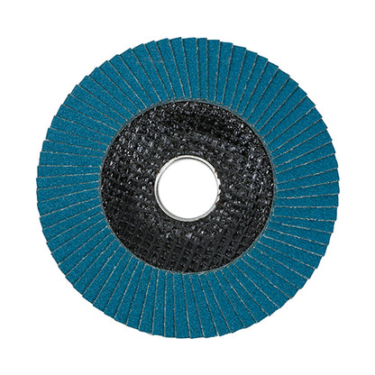 TIMCO Set of Flap Discs Zirconium Type 29 Conical P80 Grit - 115 x 22.23 - Image