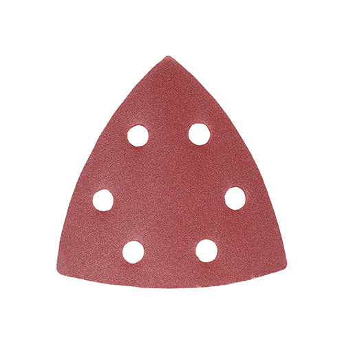 TIMCO Delta Sanding Pads 240 Grit Red - 95 x 95mm - Image