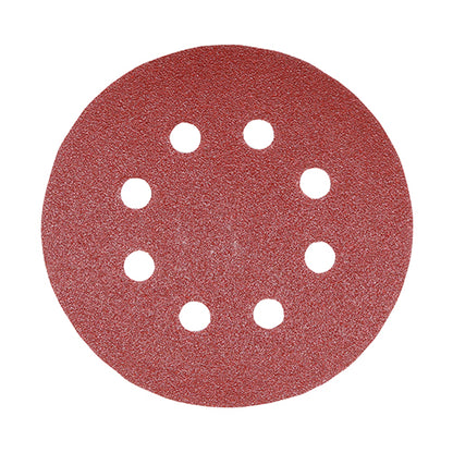 TIMCO Random Orbital Sanding Discs Mixed Red - 125mm (80/120/180) - Image