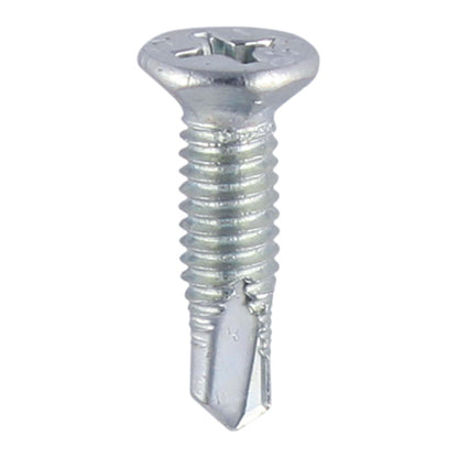 TIMCO Window Fabrication Screws Countersunk Facet PH Metric Thread Self-Drilling Point Zinc - M4 x 16 - Image