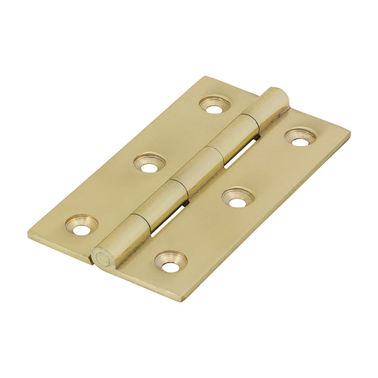 TIMCO Solid Drawn Hinge - Solid Brass - Polished Brass - 75 x 40