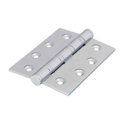 TIMCO Performance Ball Race Hinge - Solid Brass - Polished Chrome - 102 x 76