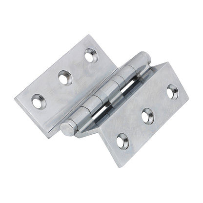 TIMCO Ball Bearing Stormproof Hinge (1951) - Solid Brass - Polished Chrome - 64 x 55 - Image
