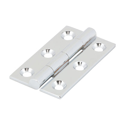 TIMCO Solid Drawn Hinge - Solid Brass - Polished Chrome - 50 x 28
