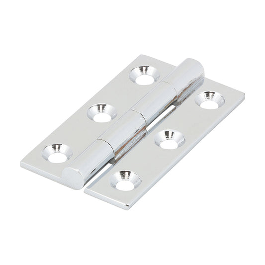 TIMCO Solid Drawn Hinge - Solid Brass - Polished Chrome - 50 x 28