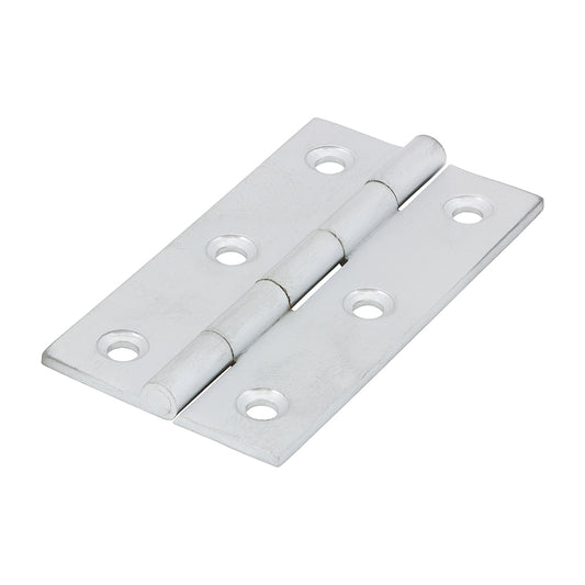 TIMCO Solid Drawn Hinge - Solid Brass - Satin Chrome - 64 x 35