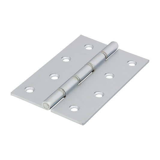 TIMCO Double Steel Washered Butt Hinge - Solid Brass - Satin Chrome - 102 x 67 - Image