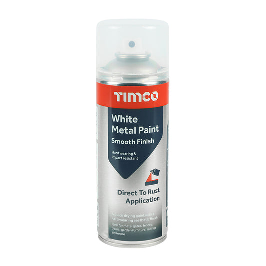 TIMCO White Metal Paint - Smooth Finish - 380ml - Image