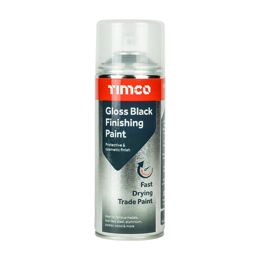 TIMCO Finishing Paint Gloss Black - 380ml - Image