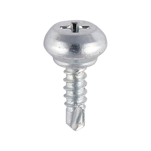 TIMCO Weather Bar Screws Nipple Head PH Self-Tapping Thread Self-Drilling Point Zinc - 4.0 x 13 - Image