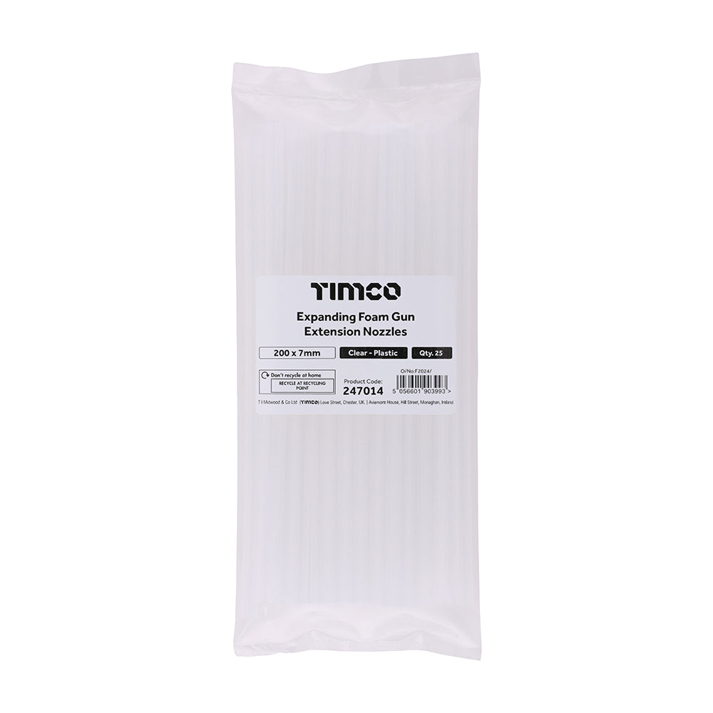 TIMCO Expanding Foam Applicator Gun Extension Nozzles - 200mm - Image