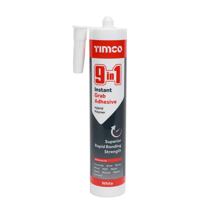 TIMCO 9 in 1 Instant Grab Adhesive White - 290ml - Image