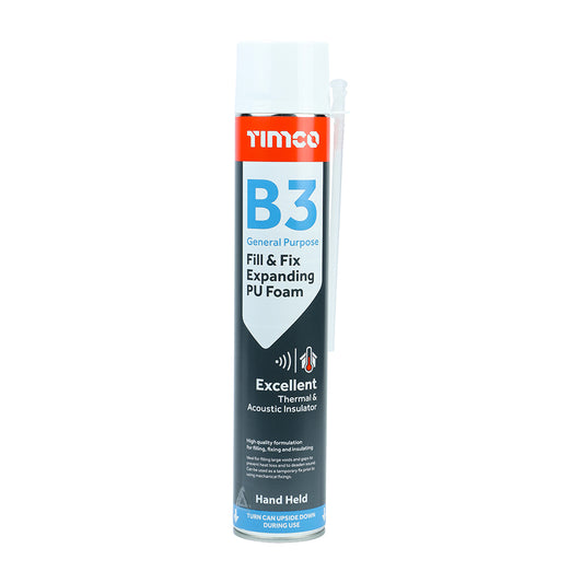 TIMCO Fill & Fix Expanding PU Foam B3 Hand Held - 750ml - Image