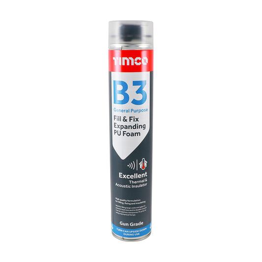 TIMCO Fill & Fix Expanding PU Foam B3 Gun Grade - 750ml - Image