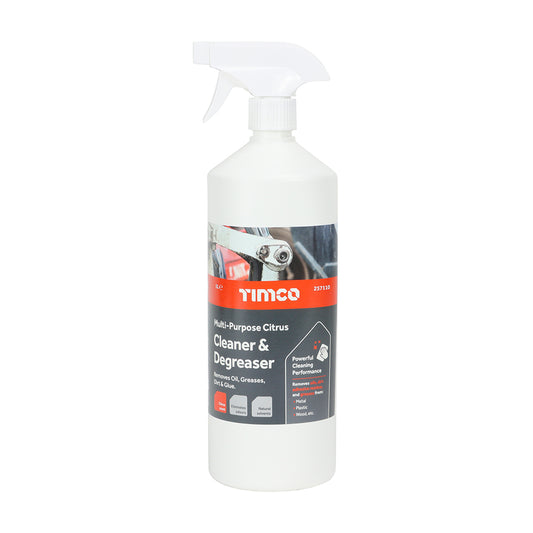 TIMCO Multi-Purpose Citrus Cleaner & Degreaser, Commercial Spray Degreaser with Citrus Scent - 1L  - Image
