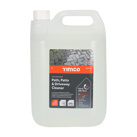 TIMCO Path Patio & Driveway Cleaner, High Strength, Spray & Leave Outdoor Cleaner - 5L - Image