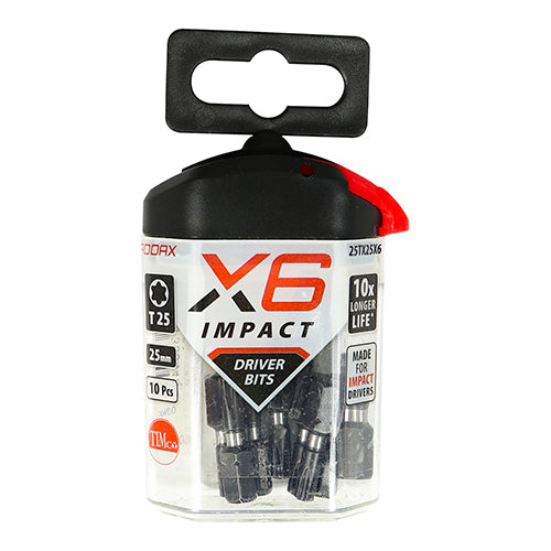 TIMCO X6 Impact TX Drive Driver Bit - TX25 x 25 - Image