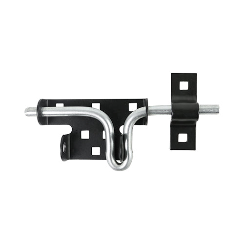 TIMCO Slide Action Padbolt Black - 7.2" - Image