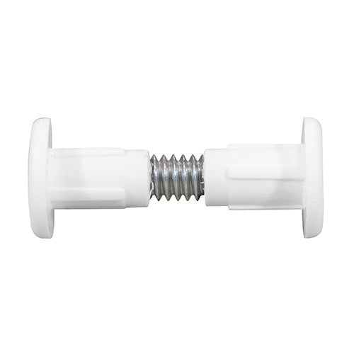 TIMCO Plastic Cabinet Connector Bolts White - 28mm - Image