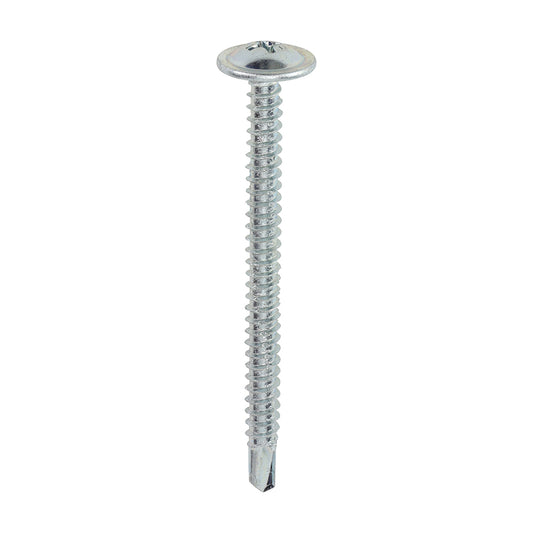 TIMCO Baypole Screws Wafer Flange PH Self-Drilling Point Zinc - 4.8 x 60 - Image