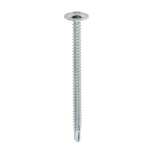 TIMCO Baypole Screws Wafer Flange PH Self-Drilling Point Zinc - 4.8 x 70 - Image
