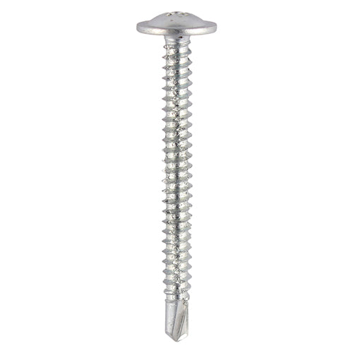 TIMCO Baypole Screws Wafer Flange PH Self-Drilling Point Zinc - 4.8 x 100 - Image