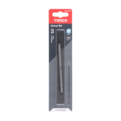 TIMCO Pozi Driver Bit S2 Grey - No.2 x 100 - Image