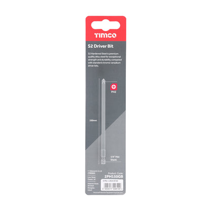 TIMCO Phillips Driver Bit S2 Grey - No.2 x 150 - Image