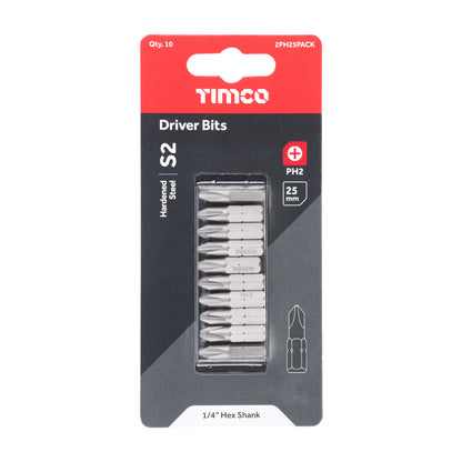 TIMCO Phillips Driver Bit S2 Grey - No.2 x 25 - Image