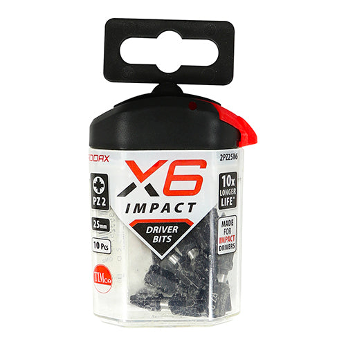 TIMCO X6 Impact Pozi Driver Bit - No.2 x 25 - Image