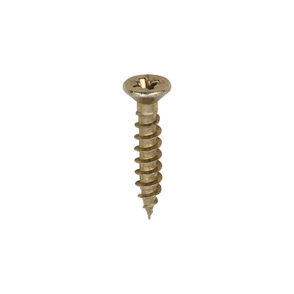 TIMCO Classic Multi-Purpose Reduced Head Countersunk Gold Piano Hinge Woodscrews - 3.0 x 16 - Image