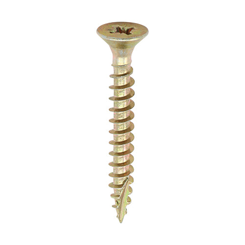 TIMCO Classic Multi-Purpose Countersunk Gold Woodscrews - 3.0 x 40 - Image