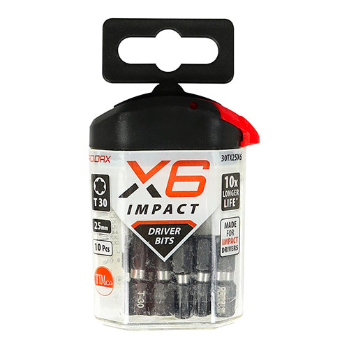 TIMCO X6 Impact TX Drive Driver Bit - TX30 x 25 - Image