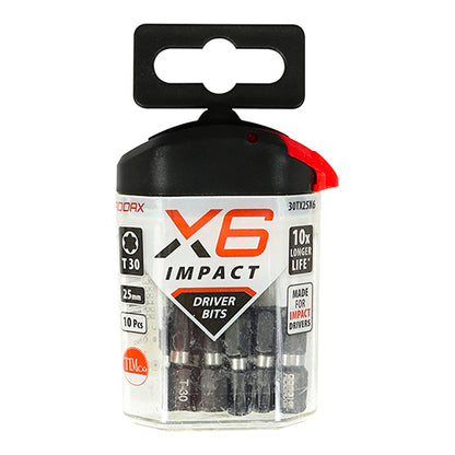 TIMCO X6 Impact TX Drive Driver Bit - TX30 x 25 - Image