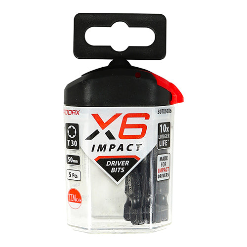 TIMCO X6 Impact TX Drive Driver Bit - TX30 x 50 - Image