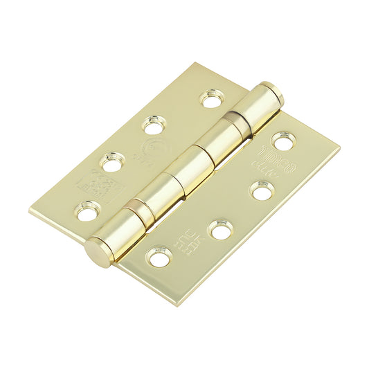 TIMCO Ball Bearing Hinges Grade 13 Stainless Steel Electro Brass - 101 x 76 x 3.0 - Image