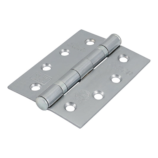 TIMCO Ball Bearing Hinges Grade 11 Steel Satin Chrome - 101 x 76 x 2.6 - Image