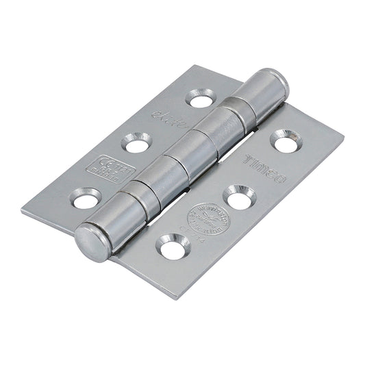 TIMCO Ball Bearing Hinges Grade 7 Steel Polished Chrome - 76 x 50 x 2.0 - Image