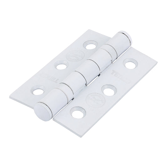TIMCO Ball Bearing Hinges Grade 7 Steel Epoxy White - 76 x 50 x 2.0