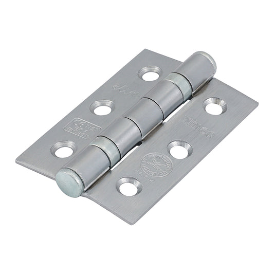 TIMCO Ball Bearing Hinges Grade 7 Steel Satin Chrome - 76 x 51 x 2.2 - Image