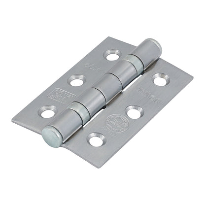 TIMCO Ball Bearing Hinges Grade 7 Steel Satin Chrome - 76 x 50 x 2.0 - Image